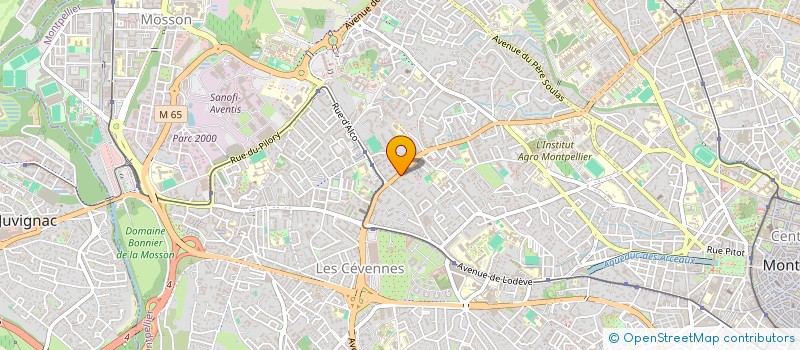 localisation de l'entreprise SCI LA ROQUETURIERE  MONTPELLIER