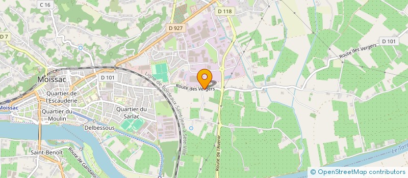 localisation de l'entreprise SCI LA ROSA  MOISSAC