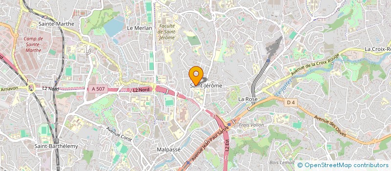 localisation de l'entreprise SCI LA ROSE à MARSEILLE