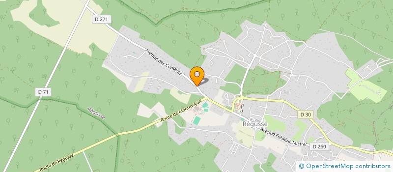 localisation de l'entreprise SCI LA ROSE à REGUSSE