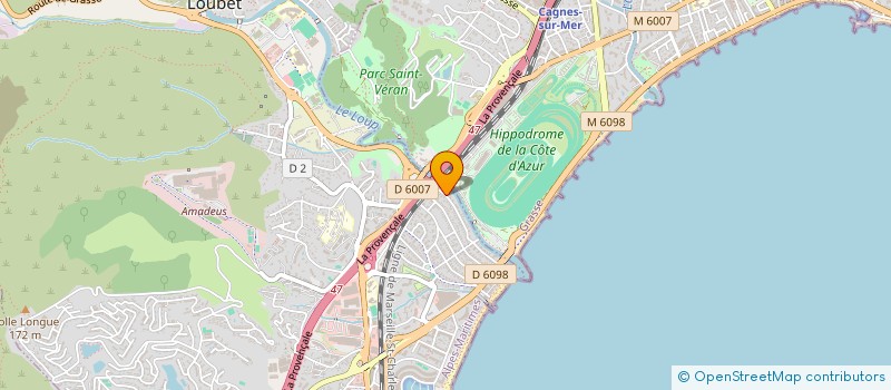 localisation de l'entreprise SCI LA ROSE  VILLENEUVE-LOUBET