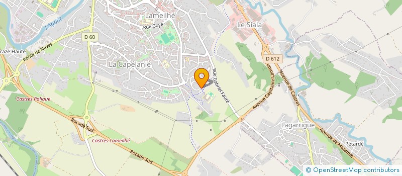 localisation de l'entreprise SCI LA ROSE  CASTRES