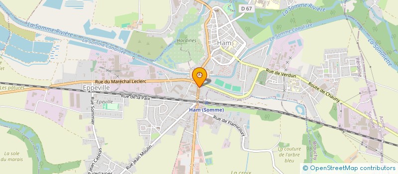 localisation de l'entreprise SCI LA ROSE à HAM
