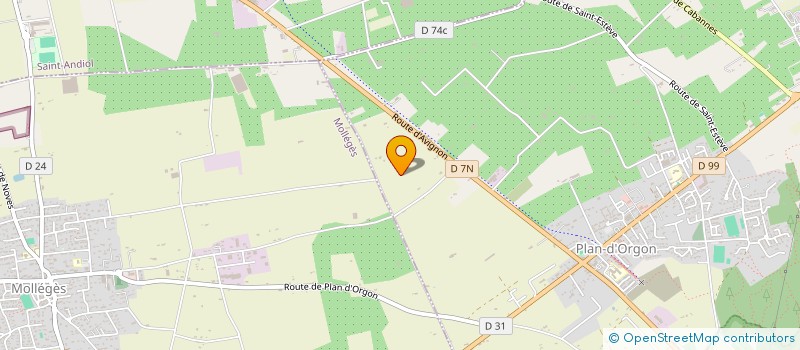 localisation de l'entreprise SCI LA ROSE à PLAN-D'ORGON