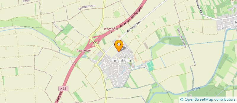 localisation de l'entreprise SCI LA ROSE  INNENHEIM