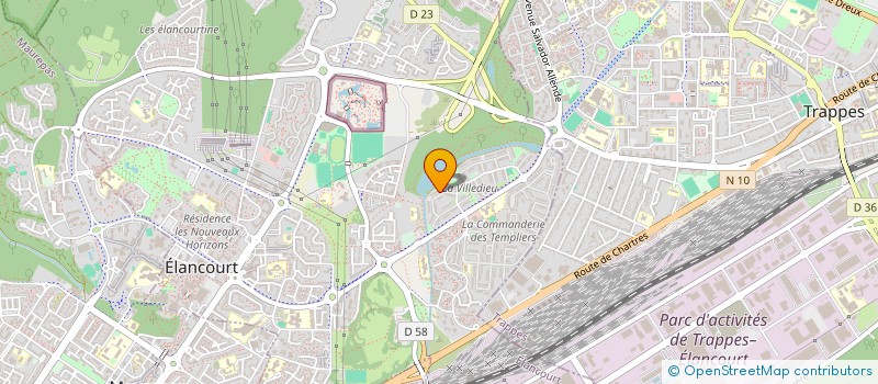 localisation de l'entreprise SCI LA ROSE  ELANCOURT