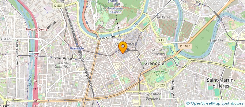 localisation de l'entreprise SCI LA ROSE  GRENOBLE