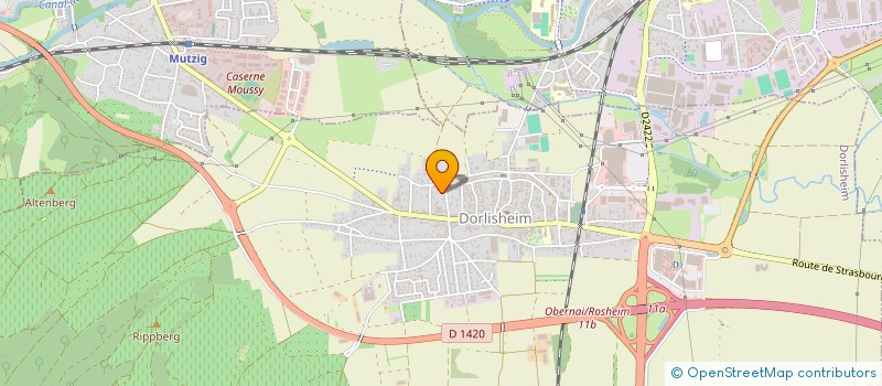 localisation de l'entreprise SCI LA ROSE  DORLISHEIM