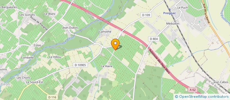 localisation de l'entreprise SCI LA ROSE à LANGON