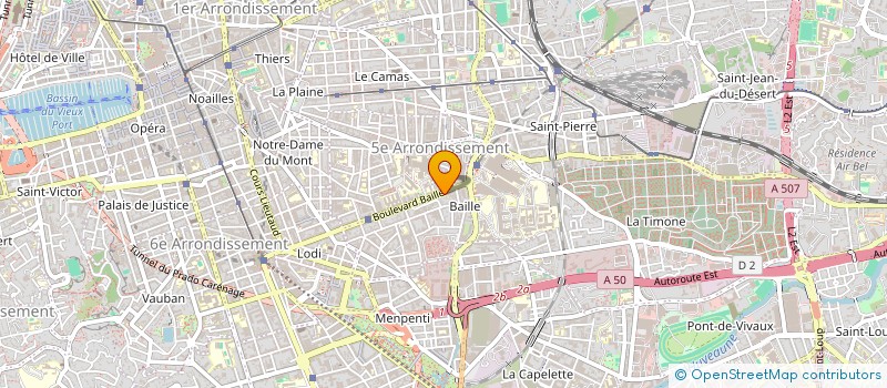 localisation de l'entreprise SCI LA ROSE  MARSEILLE