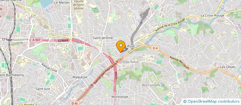 localisation de l'entreprise SCI LA ROSE à MARSEILLE