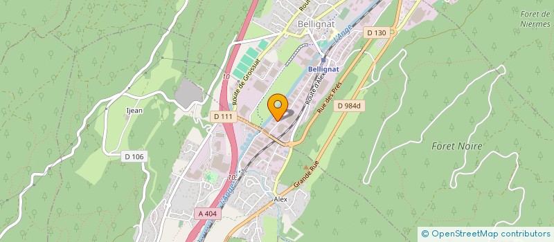 localisation de l'entreprise SCI LA ROSE à BELLIGNAT