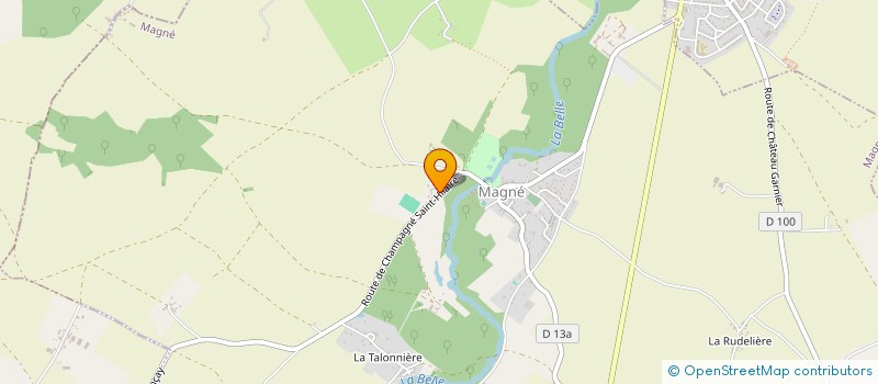 localisation de l'entreprise SCI LA ROSE DE HAUTE BELLE  MAGNE