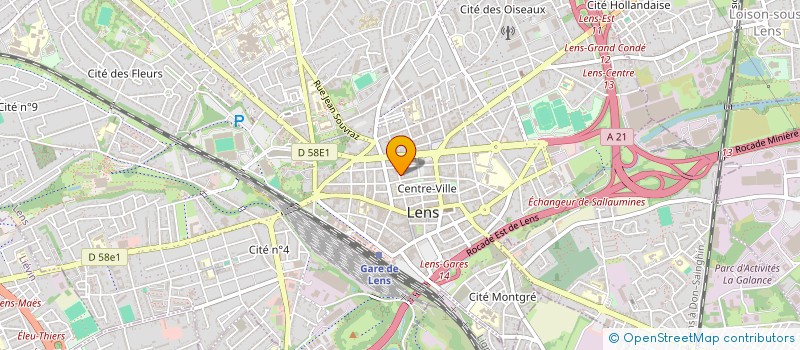 localisation de l'entreprise SCI LA ROSE DE MANON  LENS