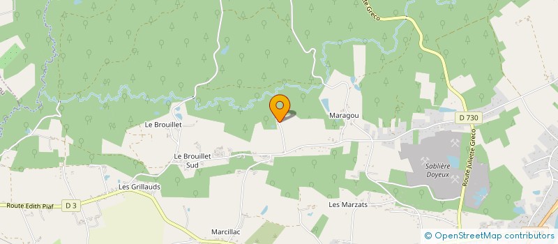 localisation de l'entreprise SCI LA ROSE DE MAZADE  MONTPON-MENESTEROL