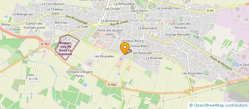 localisation de l'entreprise SCI LA ROSE DES OUCHES  DOUE-EN-ANJOU