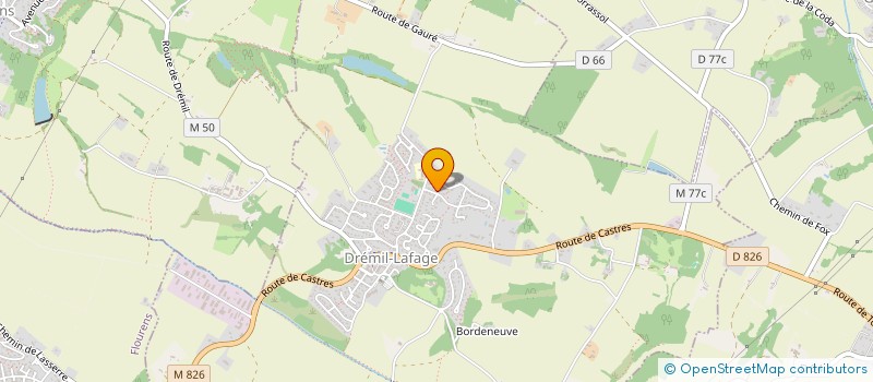 localisation de l'entreprise SCI LA ROSE DES SABLES  DREMIL-LAFAGE