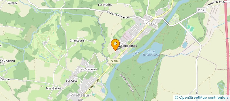 localisation de l'entreprise SCI LA ROSE DES SABLES  PRIAY