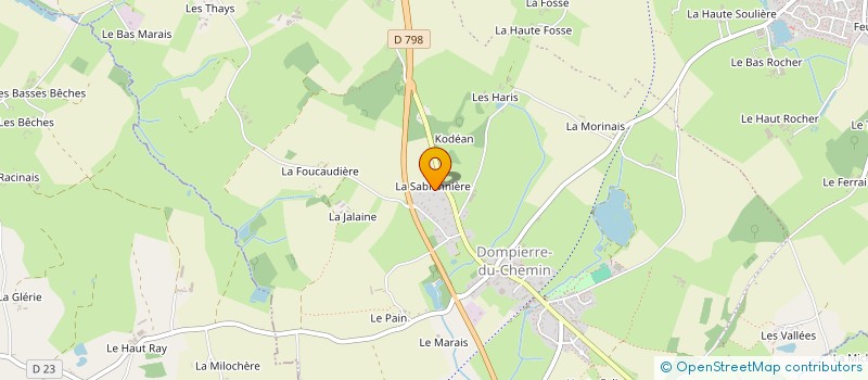 localisation de l'entreprise SCI LA ROSE DES SABLES  LUITRE-DOMPIERRE