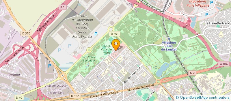 localisation de l'entreprise SCI LA ROSE DES VENTS à AULNAY-SOUS-BOIS