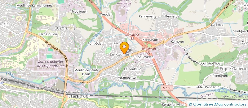 localisation de l'entreprise SCI LA ROSE DES VENTS  ERGUE-GABERIC