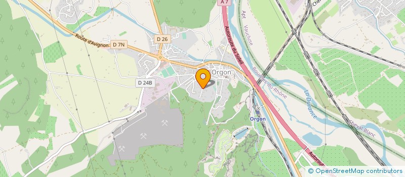 localisation de l'entreprise SCI LA ROSE DES VENTS  ORGON