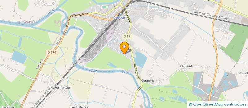 localisation de l'entreprise SCI LA ROSE DES VENTS  COUTRAS