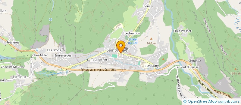 localisation de l'entreprise SCI LA ROSE DES VENTS  SAINT-JEOIRE