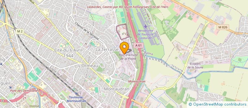 localisation de l'entreprise SCI LA ROSE DES VENTS  TOULOUSE