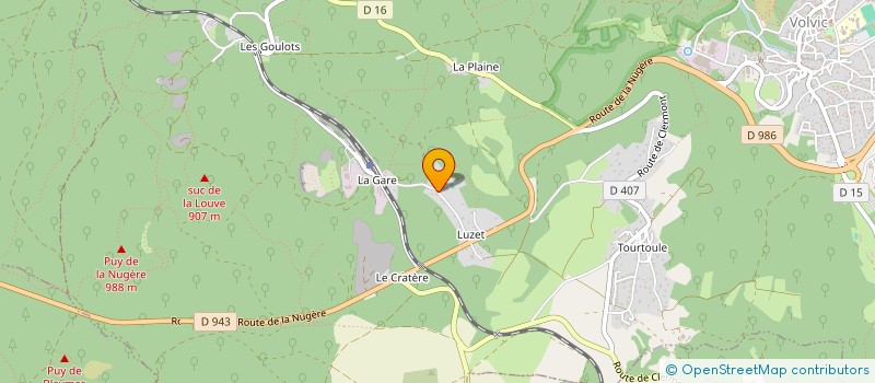 localisation de l'entreprise SCI LA ROSE DES VENTS VOLVIC  VOLVIC