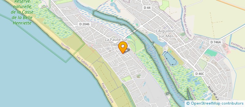 localisation de l'entreprise SCI LA ROSE-MARIE  L'AIGUILLON-LA-PRESQU'ILE