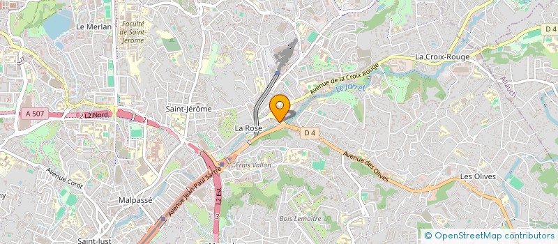 localisation de l'entreprise SCI LA ROSE PLACE à MARSEILLE