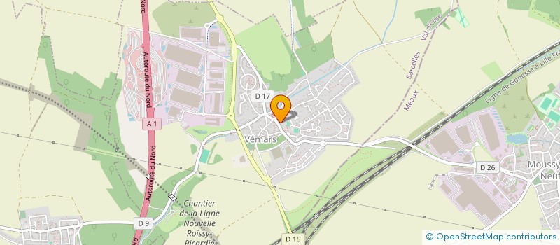 localisation de l'entreprise SCI LA ROSEE  VEMARS