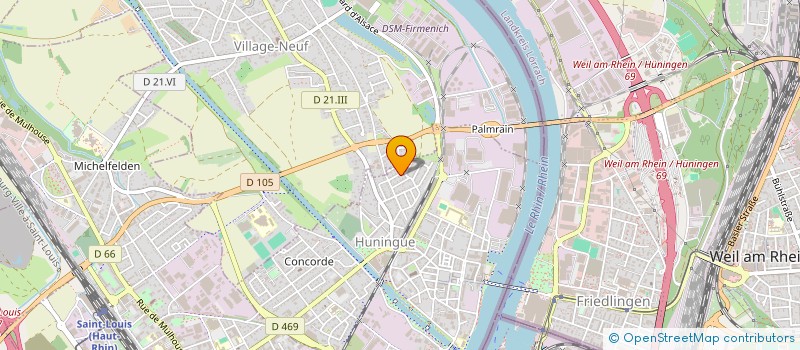 localisation de l'entreprise SCI LA ROSERAIE 06  HUNINGUE