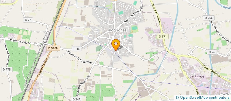 localisation de l'entreprise SCI LA ROSERAIE  ROGNONAS