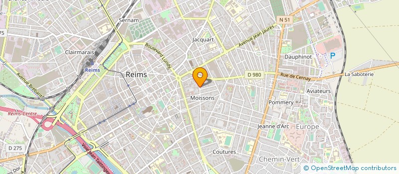localisation de l'entreprise SCI LA ROSERAIE à REIMS