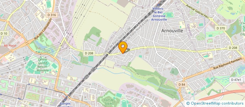 localisation de l'entreprise SCI LA ROSERAIE  ARNOUVILLE