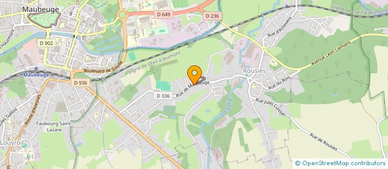 localisation de l'entreprise SCI LA ROSERAIE  ROUSIES