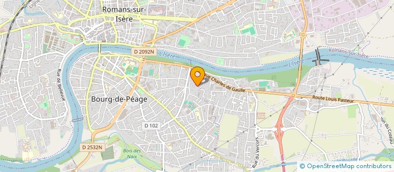 localisation de l'entreprise SCI LA ROSERAIE  BOURG-DE-PEAGE