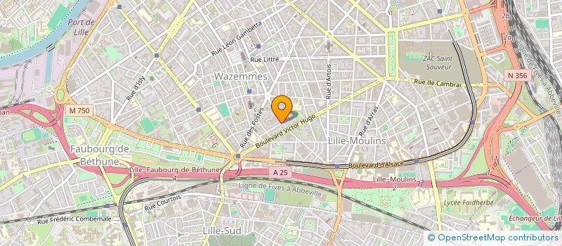 localisation de l'entreprise SCI LA ROSERAIE à LILLE