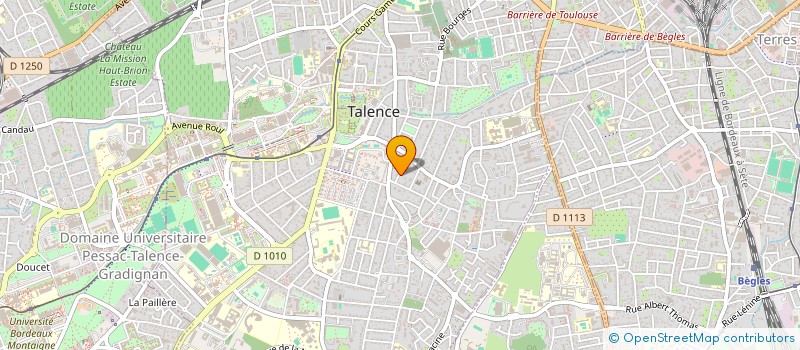 localisation de l'entreprise SCI LA ROSERAIE à TALENCE
