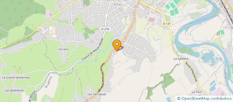 localisation de l'entreprise SCI LA ROSERAIE à BELLERIVE-SUR-ALLIER