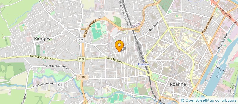 localisation de l'entreprise SCI LA ROSERAIE  ROANNE