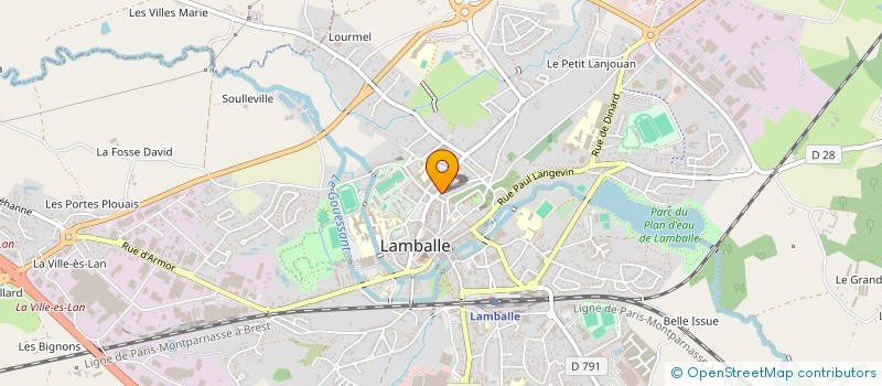 localisation de l'entreprise SCI LA ROSERAIE  LAMBALLE-ARMOR