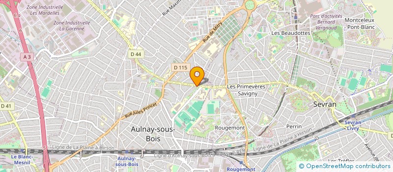 localisation de l'entreprise SCI LA ROSERAIE à AULNAY-SOUS-BOIS