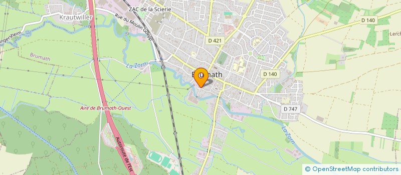 localisation de l'entreprise SCI LA ROSERAIE  KRIEGSHEIM