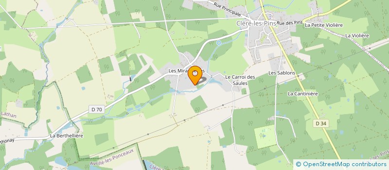 localisation de l'entreprise SCI LA ROSERAIE  CLERE-LES-PINS