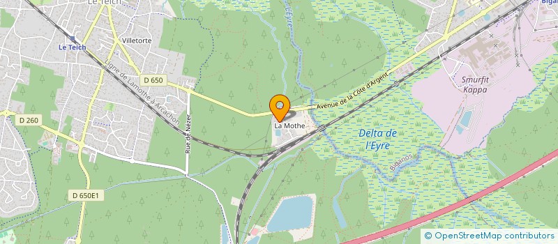 localisation de l'entreprise SCI LA ROSERAIE  LE TEICH