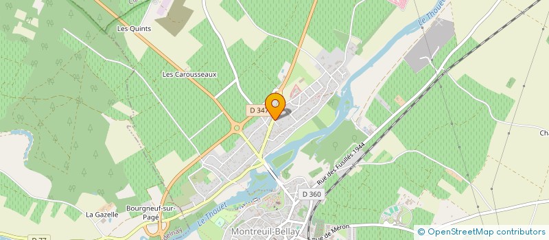 localisation de l'entreprise SCI LA ROSERAIE  MONTREUIL-BELLAY