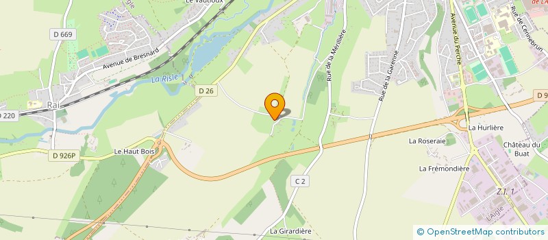 localisation de l'entreprise SCI LA ROSERAIE à L AIGLE